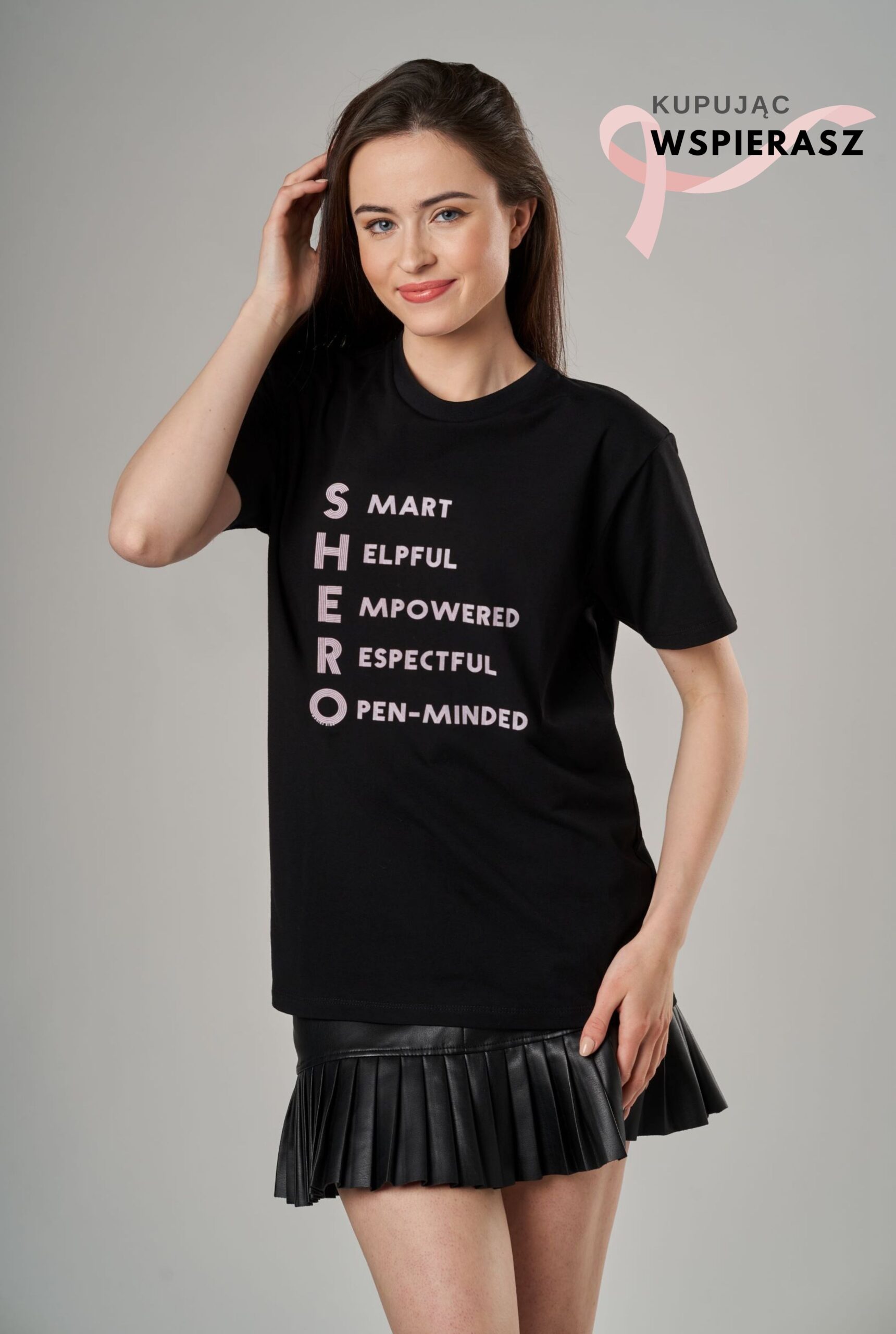 czarny tshirt Maciej zZień Shero
